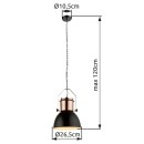 Globo 15282 Pendelleuchte Kutum 1x40W | E27