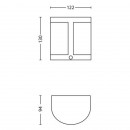 Philips 17316/47/16 LED Außenwandleuchte mit Bewegungssensor Parrot 1x3W | 2700K | IP44