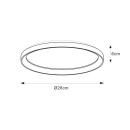 Lucide L461032002 LED Deckenleuchte VIDAL  | 20W integrierte LED-Quelle | 1700lm | 2700K