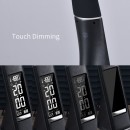 Immax 08947L LED Tischleuchte mit Display Leather 1x7W | 5000-6000K - dimmbar, Kunstleder