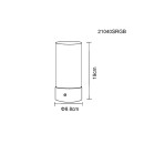 Globo LEX 21040SRGB LED Tischlampe | 2W LED | 100lm | 2900K