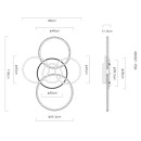 Globo LORELEI 48467-70A LED Deckenleuchte | 70W LED | 3700lm | 3000K