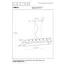 Lucide 00425/06/30 FABIAN Deckenpendelleuchte 6xE27 - schwarz