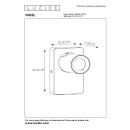 Lucide 09929/06/30 Wandleuchte Nigel 1x5w | LED GU10 | 320lm | 3000K - ist im Paket, schwarz, einstellbar, eingeschlossen