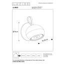 Lucide L272510231 LED Außenwandleuchte LUNEX | 2W integrierte LED-Quelle | 163lm | 3000K