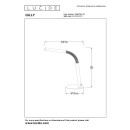 Lucide L366120431 LED Tischlampe GILLY | 3W integrierte LED-Quelle | 290lm | 2700K
