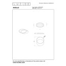 Lucide L441122430 LED Deckenleuchte AXELLE  | 24W integrierte LED-Quelle | 1200lm | 2700K