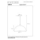 Lucide L454960133 Pendelleuchte SIEMON E27