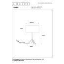 Lucide L455908102 Tischlampe TONDO E27