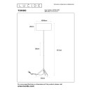 Lucide L457908102 Stehlampe TONDO E27