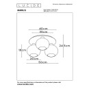 Lucide 74114/03/02 MARIUS Deckenleuchte 3xE27 - Messing