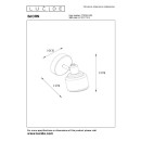 Lucide 77979/01/02 BJORN Decken- oder Wandleuchte 1xE14 - Messing