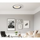 Globo 41290-52 LED Deckenleuchte Lucky 1x52W | 2260lm | 2700-6000K - dimmbar, Fernbedienung, Nachtmodus, Memoryfunktion, weiß, schwarz, opal