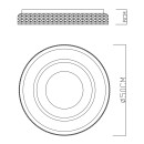 Globo 41290-52 LED Deckenleuchte Lucky 1x52W | 2260lm | 2700-6000K - dimmbar, Fernbedienung, Nachtmodus, Memoryfunktion, weiß, schwarz, opal