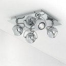 Ideal Lux 077901 Deckenleuchte 3x28W Lunare | GU10 - weiß