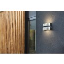 Lutec 5198302001 LED Außenwandleuchte Maya 1x15W | 3000K | IP44 - Edelstahl