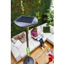 Lutec 6910802335 LED tragbare Außen Solarleuchte Poppy 1x8W | 3000K | IP54 - einzigartiges Design, Bluetooth-Lautsprecher