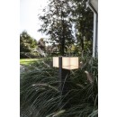 Lutec 7193801118 LED rotierenden Außenstehleuchte Cuba 1x23W | 3000K | IP54 - 2x verstellbarer Kopf