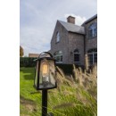 Lutec 7273601012 Außenstehleuchte Kelsey 1x40W | E27 | IP44 - Leuchtenschirm mit Wassertropfen-Efffekt