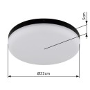 Globo 12387-18 LED Deckenleuchte MATTHEW  | 12W integrierte LED-Quelle | 800lm | 4000K