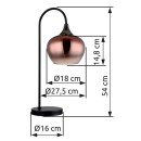 Globo 15548TG Tischlampe MAXY E27