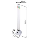 Globo 9016 LED Stehleuchte Mendoza 9x0,06W | 4lm | RGB - Silber