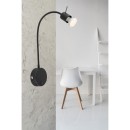 Globo 57310B Wandleuchte Milly 1x35W | GU10 - Schalter am Körper, flexibler Arm, schwarz