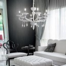 Ideal Lux 068183 Pendelleuchte 6x40W Miramare | E14 - weiß