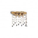 Ideal Lux 094 663 Deckenleuchte 5x40W Moonlight | G9 - gold