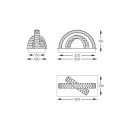 Zuma Line 003064-028400 LED Wandleuchte TULA integrierte LED-Quelle