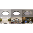 Philips 8719514432024 Ozziet LED-Deckenleuchte 1x22W | 2500lm | 4000K - dimmbar - SceneSwitch, weiß