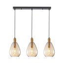 Italux PND-27812-3-BRO-AMB Pendelleuchte Zulo E27