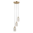 Italux PND-40668-3-HBR Pendelleuchte Alma E27