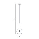 Italux PND-42361-1-BRO-AMB Pendelleuchte Favera | 1x40W E27