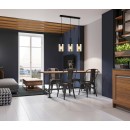 Italux PND-5581-3-BK+AMB Sardo | 40W E27