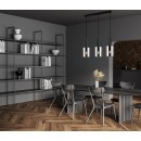 Italux PND-5581-3-BK+SG Sardo | 40W E27