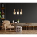 Italux PND-5581-3-BRO+AMB Sardo | 40W E27