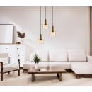 Italux PND-65342-1-BRO+AMB Pendelleuchte Santia E27