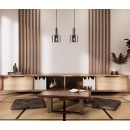 Italux PND-65342-1-BRO+SG Pendelleuchte Santia E27