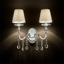 Ideal Lux 088136 Wandleuchte 2x40W Pantheon Argento | E14