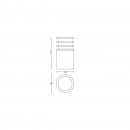 Philips Hue 17403/93/P0 Außensäule Lucca 1x9,5W | 2700K | IP44 - weiß