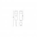 Philips Hue 17437/30/P7 Außen Spalte Calla Extension 1x8W | 2200-6500K | IP65 - White and Color Ambiance