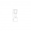 Philips Hue 17441/30/P7 Sockelleuchte Econic 1X15W | 2200-6500K | RGB | IP44 - White and Color Ambiance