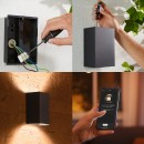 Philips Hue 17464/30/P7 LED Außenwandleuchte Resonate 2x8W | RGB- White and Color Ambiance