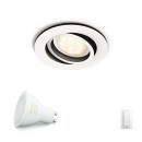Philips Hue 50411/31/P7 LED Decken- und Spotleuchte Miliskin 1x5,5W | 2200-6500K - White Ambiance