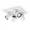 Philips Hue 50624/31/P7 Decken- und Spotleuchte Argenta 4x5,7W | 2000-6500K | RGB - Bluetooth, White and Color Ambiance