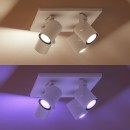 Philips Hue 50624/31/P7 Decken- und Spotleuchte Argenta 4x5,7W | 2000-6500K | RGB - Bluetooth, White and Color Ambiance