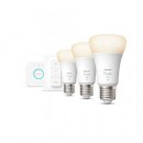 Philips Hue 8719514289130 LED Starter Kit Set 3x9,5w | E27 | 1100lm | 2700k - weiß, dimmbar, Bluetooth