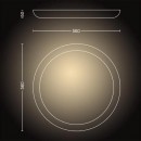 Philips Hue 871951434099 LED Badezimmerleuchtespiegel mit Beleuchtung Adore 1x22w | 2400-2550lm | 2200-6500K | IP44 -White-Ambiance - White Ambiance, Bluetooth, dimmbare, Fernbedienung, weiß