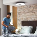 Philips Hue 8719514341357 LED-Deckenleuchte Still 1x32w | 2400lm | 2200-6500k - White Ambiance, dimmbar, Fernbedienung, Bluetooth, schwarz